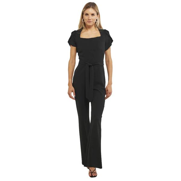 Womens Connected Apparel Tulip Sleeve Crepe Jumpsuit - image 