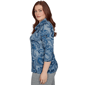 Womens Alfred Dunner Classics Paisley Scroll Cowl Neck Sweater - image 4