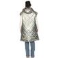 Womens White Mark Metallic Diamond Puffer Vest - image 3