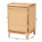 bali & pari Kiara Bohemian Natural Rattan Nightstand - image 8