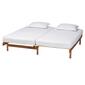 Baxton Studio Bolivia Walnut Brown Wood Expandable Bed Frame - image 4