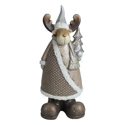 Northlight Reindeer with Glitter Christmas Tree Figurine