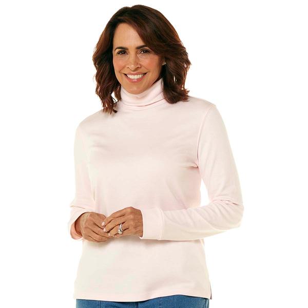 Womens Hasting & Smith Long Sleeve Solid Turtleneck Tee - image 