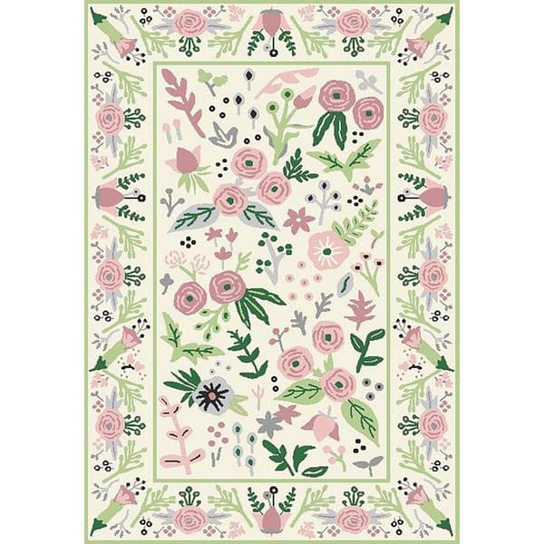 Rugs America&#40;tm&#41; Valentina Gardenia Pink Ivory Floral Area Rug - image 