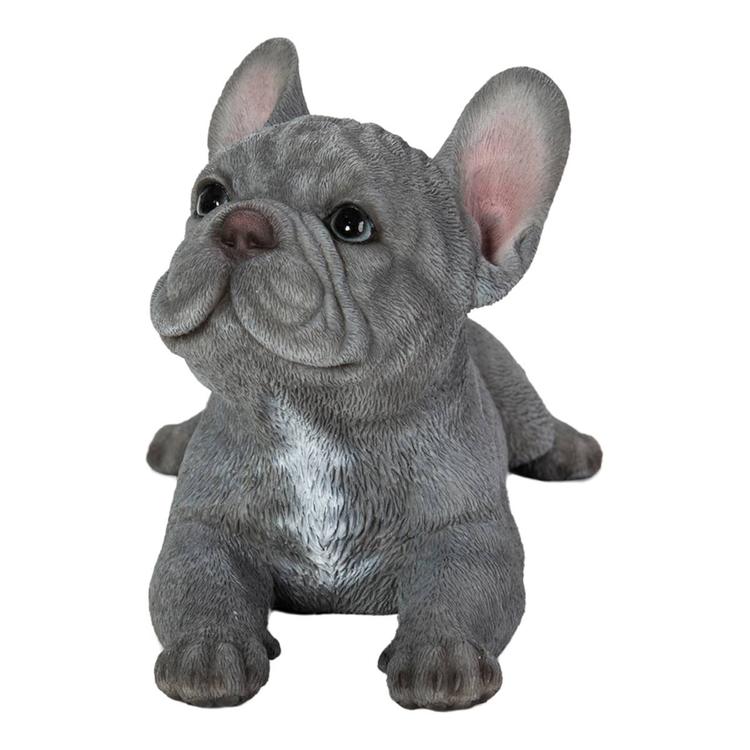 Hi-Line Gift Lying French Bulldog Garden Statue