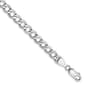 Gold Classics(tm) 5.25mm. White Gold Semi Solid Curb Bracelet - image 1