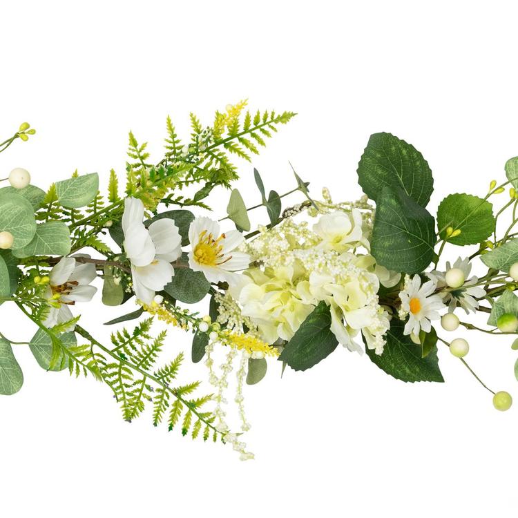 Northlight Seasonal Artificial Hydrangea & Eucalyptus Garland