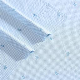 Laura Ashley Turtle Gingham 100% Cotton Sheet Set