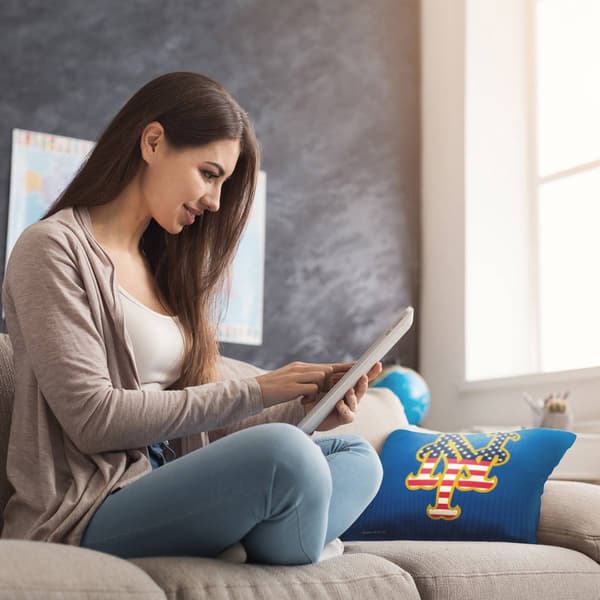 Northwest New York Mets Celebrate Throw Pillow - 18x18