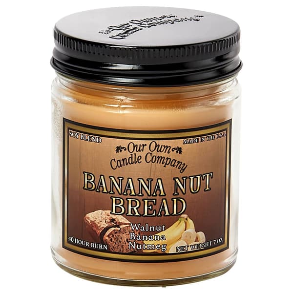 Our Own Candle Company 7oz. Banana Nut Bread Jar Candle - image 