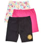 Girls (4-6x) BTween(R) 3pk. Floral/Solid Bike Shorts - image 1