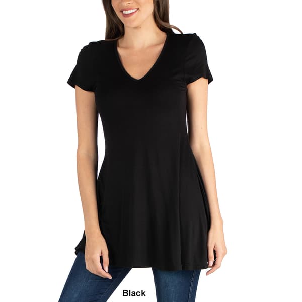 Plus Size 24/7 Comfort Apparel Loose Fit Tunic Top