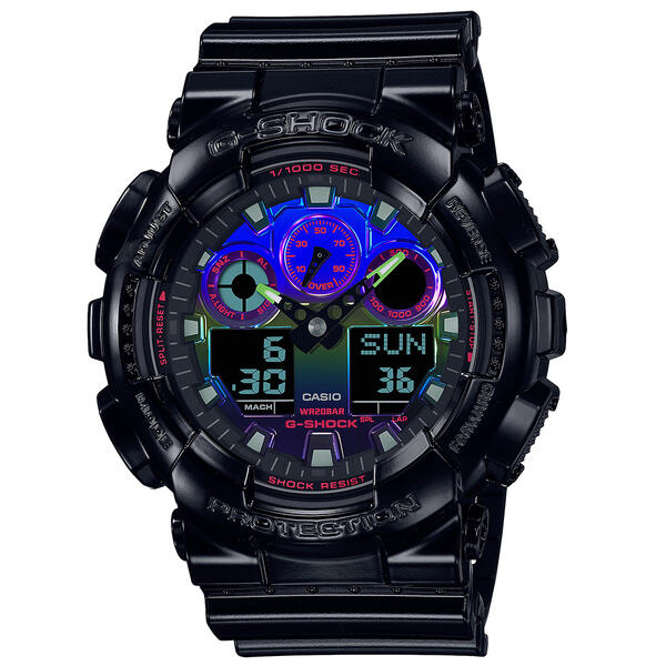 Mens G-Shock Analog Digital Watch - GA100RGB-1A - image 