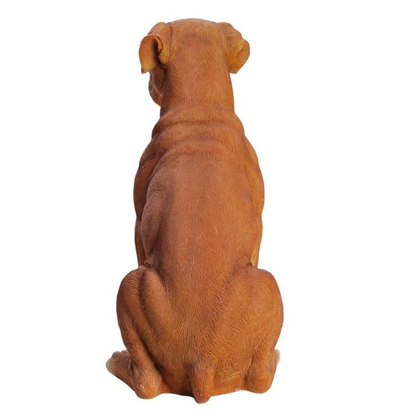 Hi-Line Gift Sitting Boxer Garden Statue