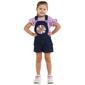 Girls &#40;4-6x&#41; Colette Lilly Sequin Denim Shortall & Floral Tee Set - image 1
