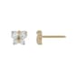 14kt. Yellow Gold Cubic Zirconia Butterfly Stud Earrings - image 1