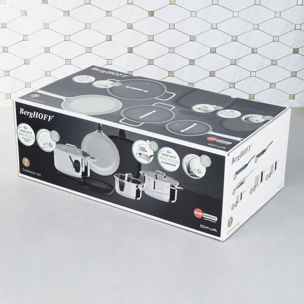 BergHOFF Helix 9pc. Cookware Set w/ Glass Lids