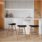 LumiSource Saddle Mid-Century Modern Counter Stools - Set of 2 - image 7