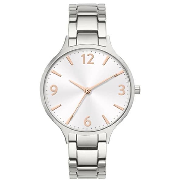 Womens Jones New York Silver-Tone Analog Watch - 12748S-42-B28 - image 