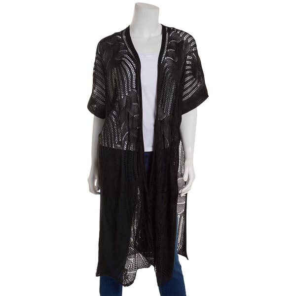 Womens Lulu Long Lace Kimono