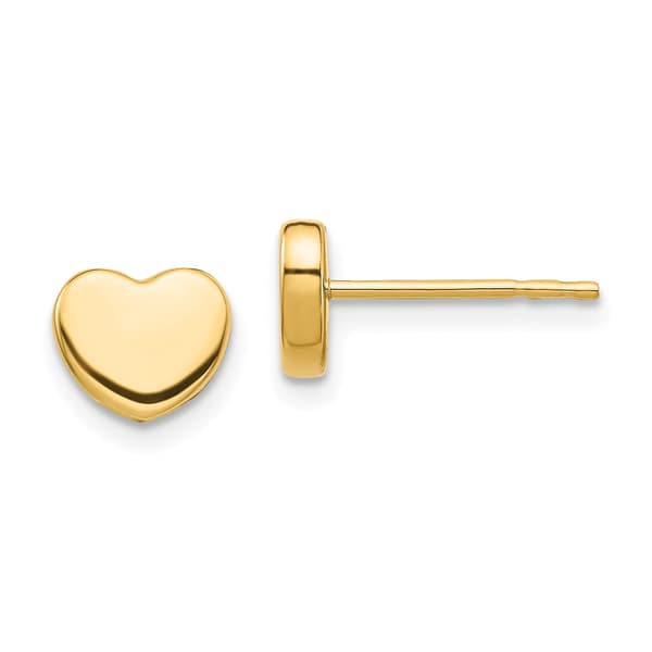 Gold Classics&#40;tm&#41; 14kt. Heart Stud Earrings - image 