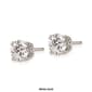 Pure Fire 14kt. Gold 2ctw. 4-Prong Lab Grown Diamond Earrings - image 4