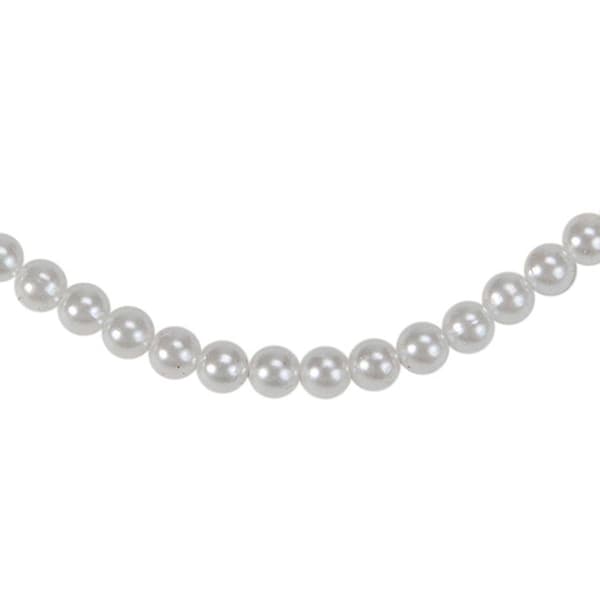Northlight Seasonal White Pearl Beaded Christmas Garland