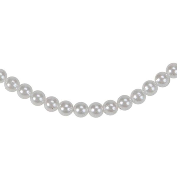 Northlight Seasonal White Pearl Beaded Christmas Garland - image 