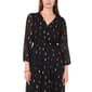Womens MSK Surplice Chiffon Foil Midi Dress - image 3