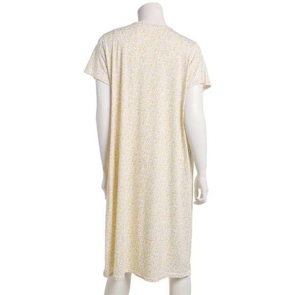 Womens Laura Ashley® Short Sleeve Ditsy Floral Nightgown