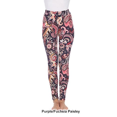 Womens White Mark Paisley Floral Leggings