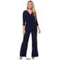 Petite MSK 3/4 Sleeve Surplice Neck Solid Jumpsuit - image 6