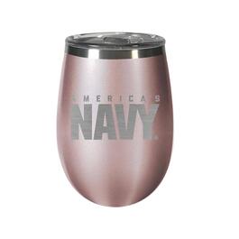 United State Navy Rose Gold Wine Tumbler