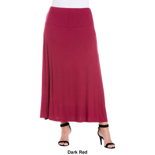 Plus Size 24/7 Comfort Apparel Maxi Skirt