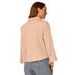 Womens Democracy 3/4 French Cuff Sleeve Button Down Denim Blouse - image 2