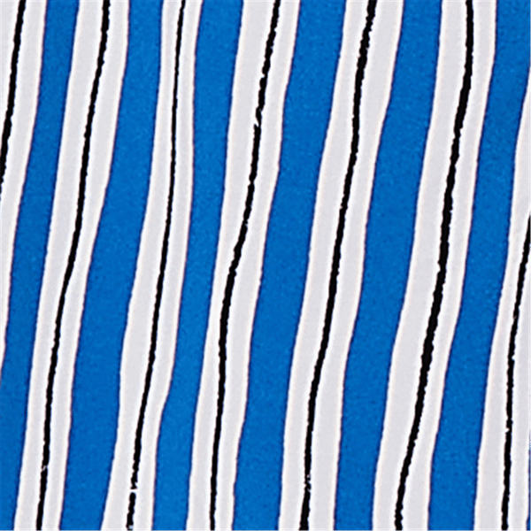 Plus Size Emaline Sapphire Serenade I Stripe Wide Leg Crop Pants