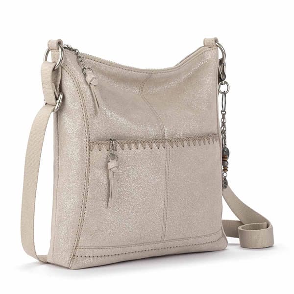 The Sak Lucia Gen Crossbody - Sand Sparkle Suede