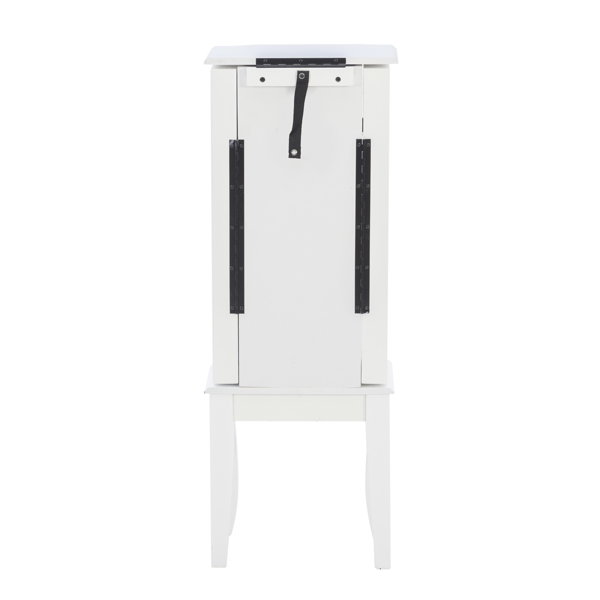 Linon Home Decor Jasmine White Jewelry Armoire
