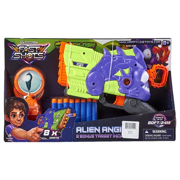 Happy Line Fast Shots Alien Angier Foam Launcher - image 