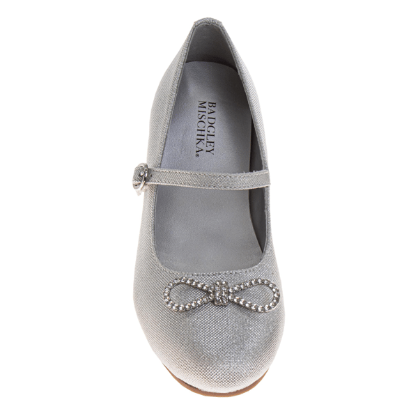 Little Girls Badgley Mischka® Glitter Mary Jane Dress Pumps