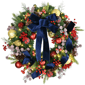 Puleo International 26in.LED Ornament & Pinecone Adorned Wreath - image 1