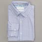 Mens Denim & Flower Checkered Dress Shirt - White/Grey - image 1