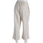 Womens da-sh Linen Stripe Capri Pants - image 2