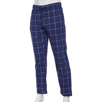 Mens Preswick & Moore Plaid Red/Blue Knit Pajama Pants - Boscov's