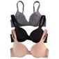 Womens Nautica 3pk. Seamless Comfort T-Shirt Bras - NT4918-3PKM - image 1
