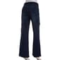 Petite Bleu Denim Wide Leg Cargo Pockets w/Self Belt Jeans - image 3