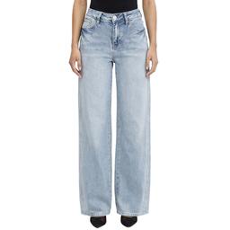 Juniors YMI Bella High Rise Wide Leg Jeans with Seam Detail