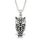 Marsala Fine Silver Plated Owl Pendant Necklace - image 1