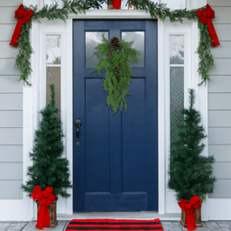 Northlight 26in. Pinecone & Cedar Christmas Teardrop Swag
