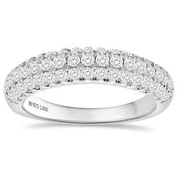 Nova Star(R) Sterling Silver Lab Grown Diamond Ring